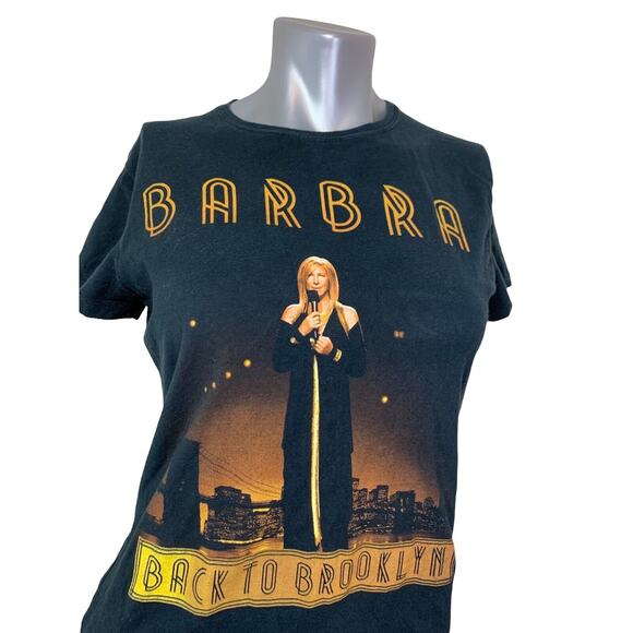 Barbra Streisand Concert T-Shirt Back To Brooklyn 2012 Black Barclays Small Tour - Picture 2 of 7